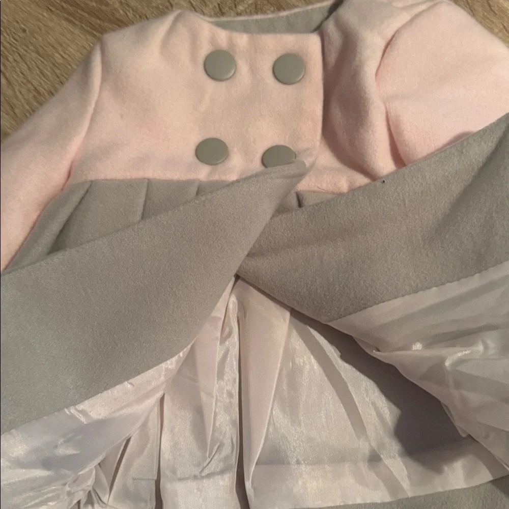 Tahari Baby Pleated Coat Jacket